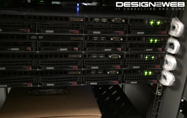 Design2Web Data Center Supermicro 1U Linux Servers