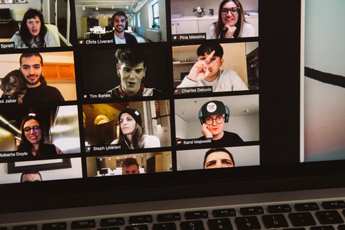 A Zoom meeting with students. Zoom has a number of privacy and security issues.