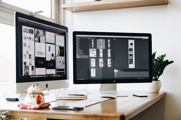 Two monitors