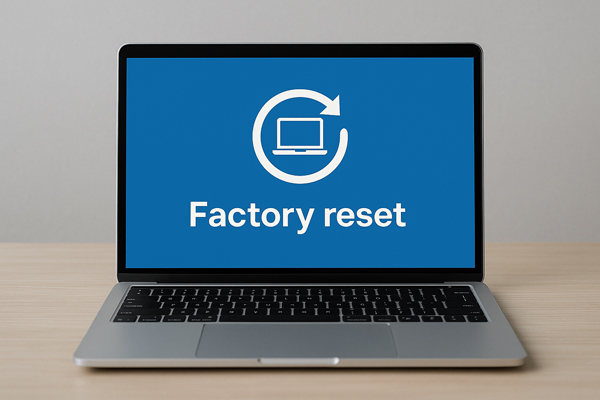 Factory reset laptop